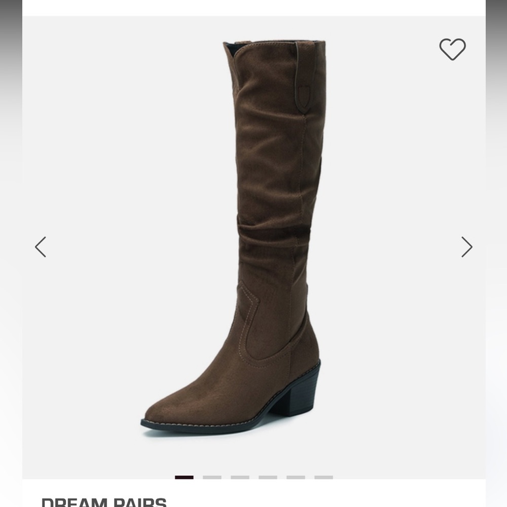 Slouchy knee high cowboy boots